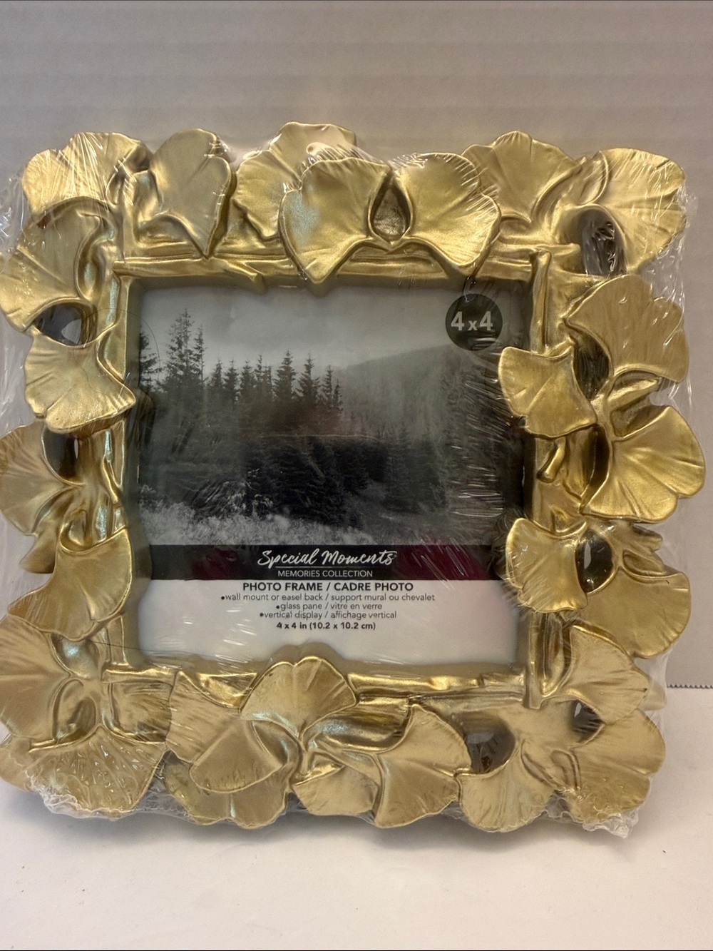 Special Moments Gold Floral Decorative 4x4 Frame